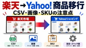 楽天からYahoo!ショッピングへ商品を移行する方法